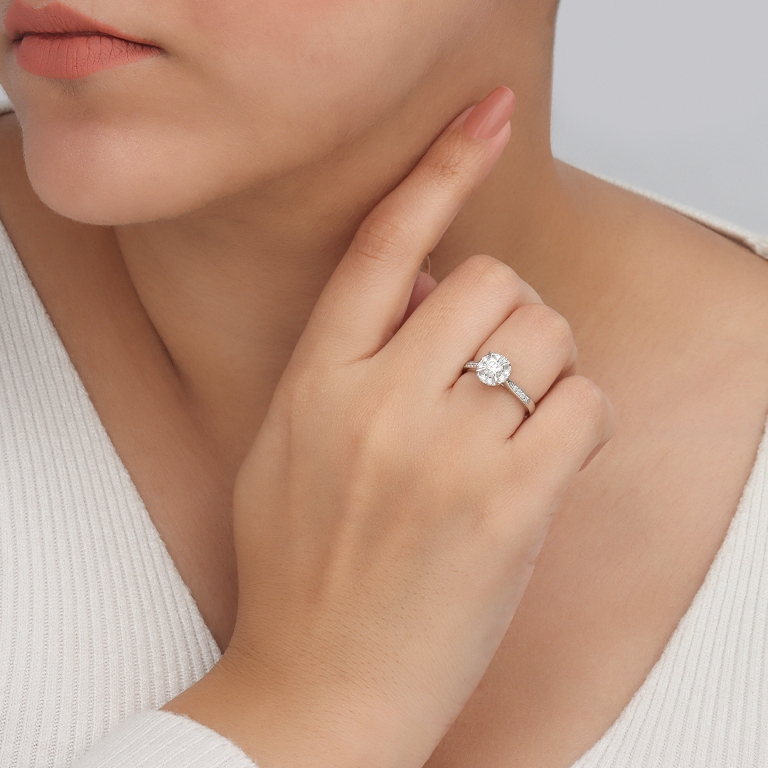 Classic solitaire platinum Metal