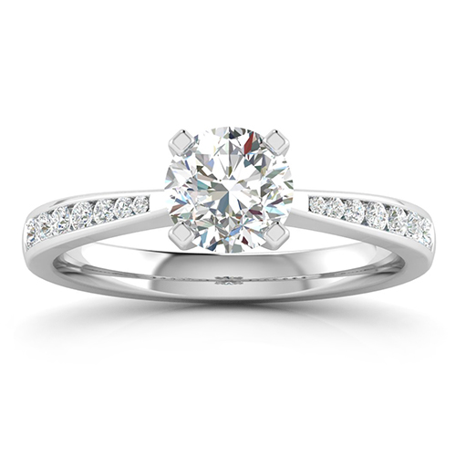Twisted claw side stone Engagement Ring4