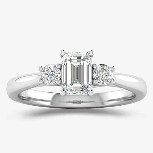 Twisted claw side stone Engagement Ring14