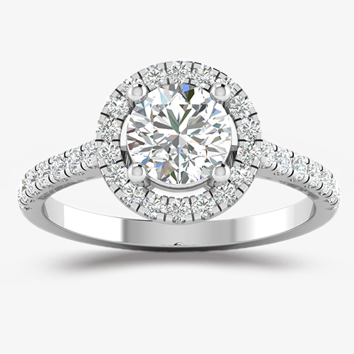 Twisted claw side stone Engagement Ring13